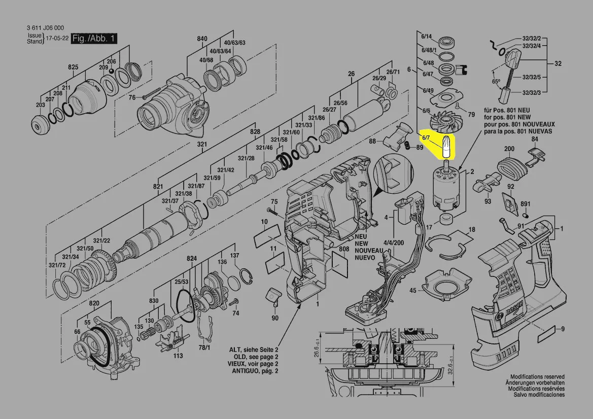 Pignon réf. 1 600 A01 143 Bosch